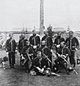 1878 photograph of NWMP members at Fort Walsh