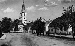 Postcard of Apače before WW2