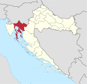 Localisation de Fiume en Croatie