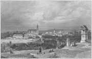 Oktober und November 2015: Stadtansicht vom Calvarienberg um 1870