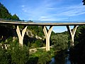 Straßenbrücke über den Fluss Korana in Slunj