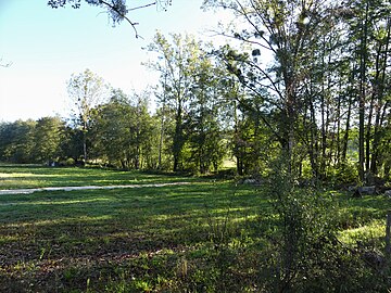 La vallée du ruisseau de Ladoux près du lieu-dit la Ressègue.