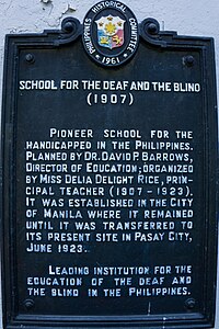 School for the Deaf and Blind historical marker.jpg