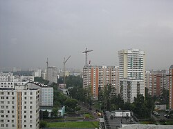 Shokalskogo Passage and Molodtsova Street, Moscow, Russia.jpg