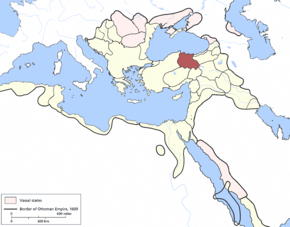 Эялет Рум в 1609 году