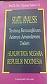 Suatu ANALISIS TENTANG KEMUNGKINAN ADANYA AMANDEMEN DALAM HUKUM TATA NEGARA REPUBLIK Indonésia