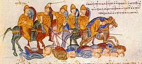 Byzantici porážejí Bulhary, kronika Jana Skylitza