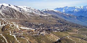 La Toussuire vue prise de Plan Vernet à Villarembert.