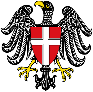 Coat of arms of Vienna, Austria.