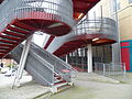 Closed staircase, north end, February 2016.