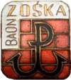 Znak Polski Walczącej na odznace Batalionu Zośka