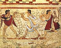 Музики з гробниці Тріклінія, Тарквінія, 470 до н. е.