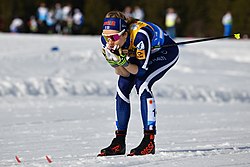 Laura Mononen Seefeldin MM-kilpailuissa vuonna 2019.