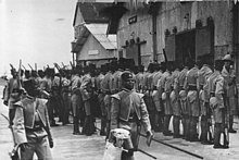 A Sierra Leonean regiment on parade in Freetown, 1939 A-Sierra-Leone-regiment-falling-in-for-parade-1939-142355129755.jpg