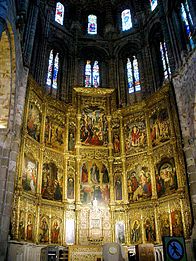 Le retable du maître-autel de la cathédrale d'Avilá