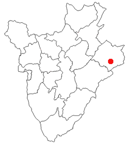 Kaart van Cankuzo
