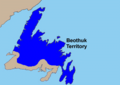 Teritoriul populației Beothuk din Newfoundland/Vinland