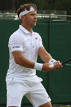 Ričardas Berankis ve Wimbledonu 2023