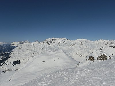 Die Roccabella, aufgenommen vom Piz Grevasalvas.