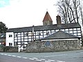 Berriew, Montgomeryshire. Casas de campo por Igreja