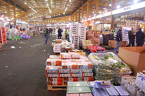 English: The Birmingham Wholesale Markets at 4am