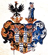 Freiherrenwappen des Heinrich Julius von Blum (1624–1699)