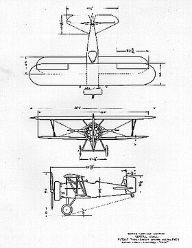 vue en plan de l’avion