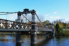 Ferry Bridge built in 1889, crosses the river between Stapenhill and Burton Bridge in Burton upon Trent.jpg