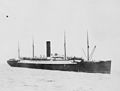 El Carpathia arribant a Nova York amb els rescatats, el 18 d'abril de 1912.
