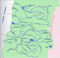 Карта рек области Мауле