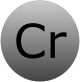 Chromium atom.svg