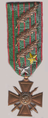 Croix de guerre 1914–1918 mit drei Palmenzweigen, einem goldenen Stern und einem silbernen Stern