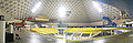 Panorama of the inside of Walter Pyramid at the California State University, Long Beach campus.