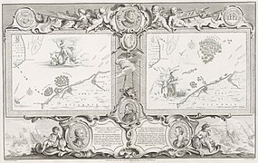 2 maps which inspired tapestries 9 & 10