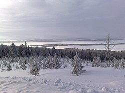 Pamje nga mali Galtispouda në Arjeplog