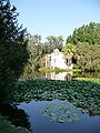 The mock ruins in the English landscape garden of the Palace of Caserta