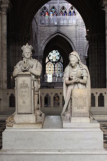 Memorial to Louis XVI and Marie Antoinette, sculptures by Edme Gaulle and Pierre Petitot in the Basilica of Saint-Denis Grab Louis XVI und Marie Antoinette.JPG