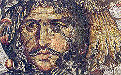 The so-called Gothic chieftain, from the Mosaic Peristyle of the Great Palace of Constantinople Greatpalacemosaic.jpg