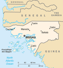 Guinea-Bissau - Mappa