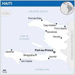 Location of Haiti