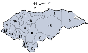 Departementen van Honduras
