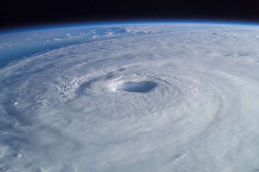 'Hurricane Isabel from ISS,' image courtesy of Mike Trenchard, Earth Sciences & Image Analysis Laboratory , Johnson Space Center.[see page for license], via Wikimedia Commons