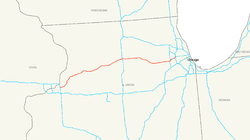Streckenverlauf der Interstate 88