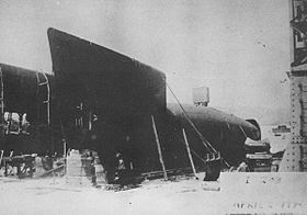 戦後の伊号第二百八潜水艦 （1946年4月2日、播磨造船所呉船渠）