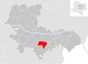 Lage der Gemeinde Judenau-Baumgarten im Bezirk Tulln (anklickbare Karte)