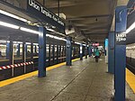 The Jamaica bound platform at Kew Gardens–Union Turnpike in 2015