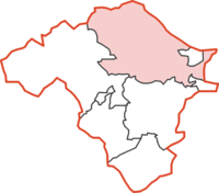 Knighton Rural District within Radnorshire
