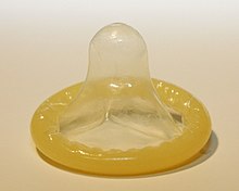 Usa ka rolled-up condom