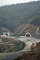 Krraba tunnel during construction.