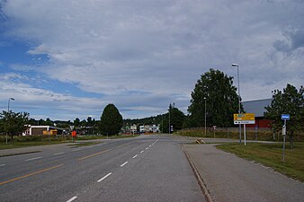 Fylkesväg 177 vid Langset.